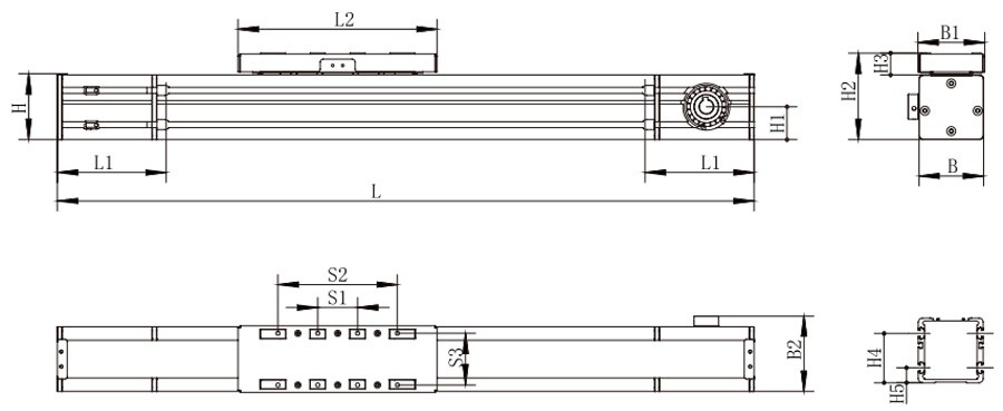 Linear Module for Heavy Loads, Series KNK80S